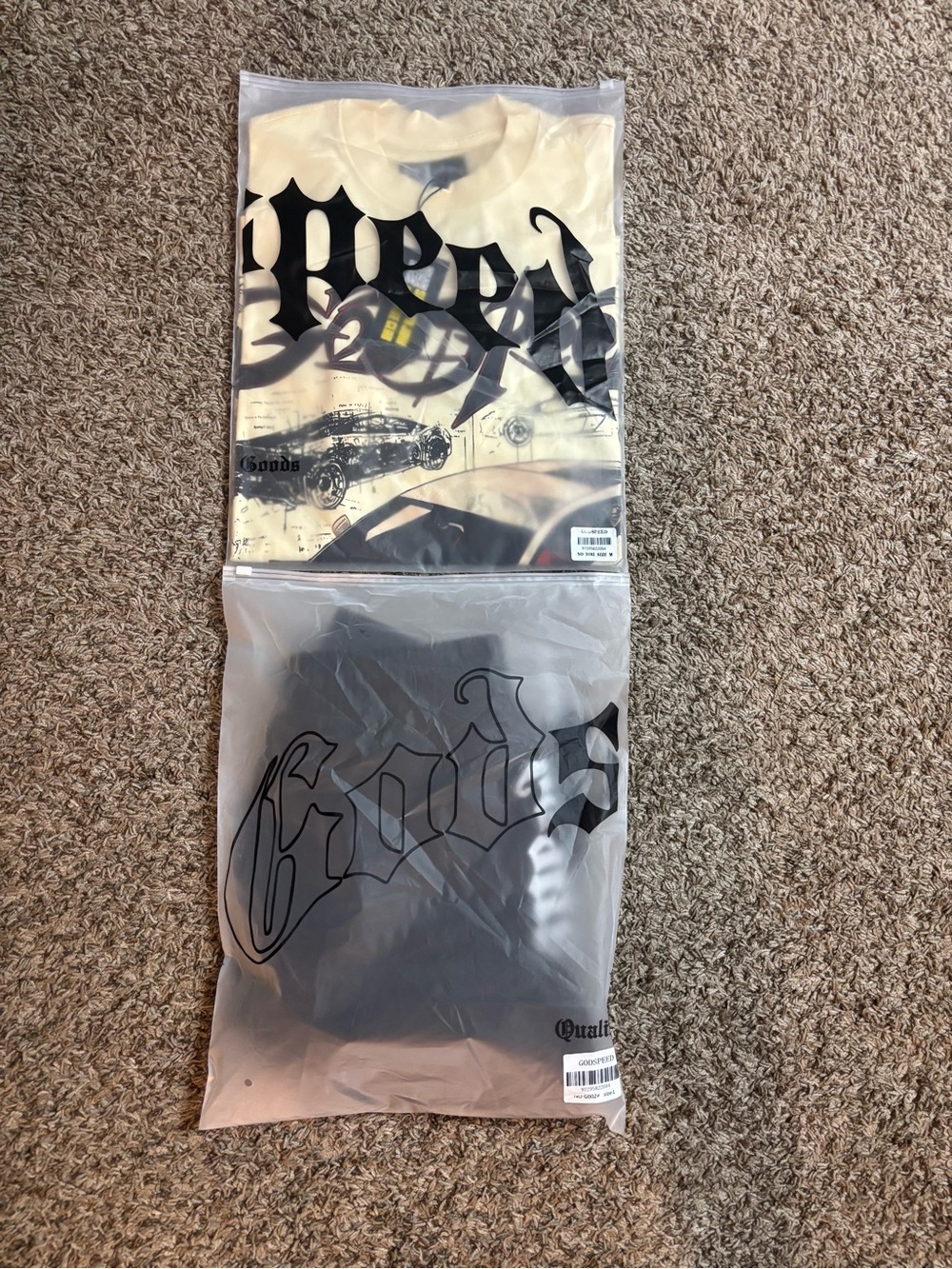 Godspeed Tee and Short bundle Tee-size m short-size L